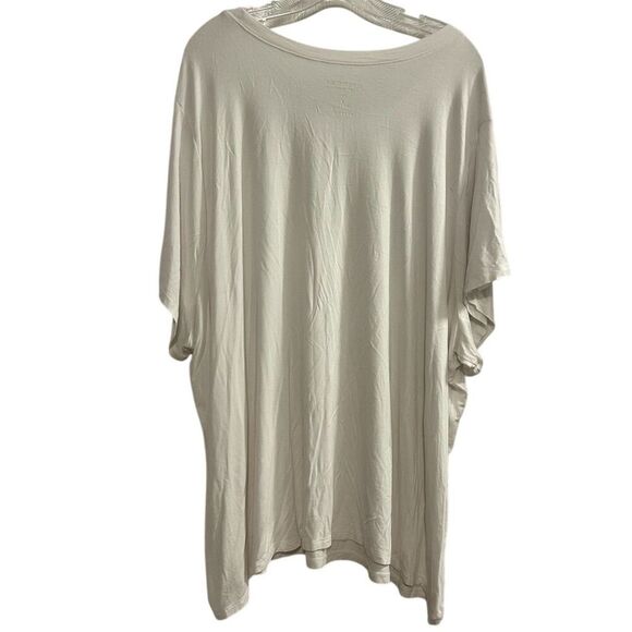 Torrid Women's Plus Size 6 (6X) White Knit T-Shirt Short Sleeve Casual Top - Picture 7 of 8